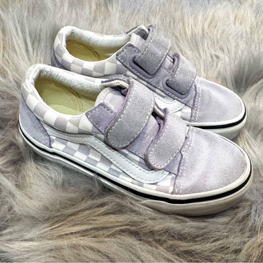 Kids Lilac Vans Shoes size 12